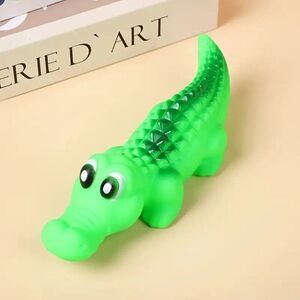 8" Alligator Heavy-Duty Latex Chew Toy for Aggressive Chewers Dogs Love It